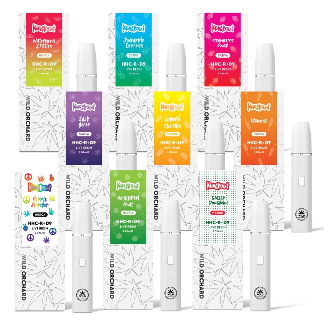 Wild Orchard Knockout HHC-R Live Resin Vapes 2 Gram
